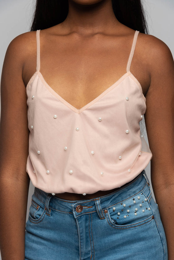 Clucthed Pearls Top